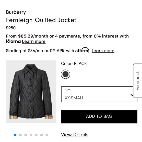 Burberry Brit “Cavalry” Diamond-Quilted Jacket - Picture 9 of 9